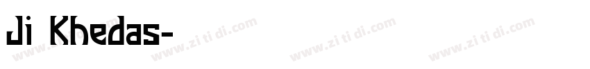 Ji Khedas字体转换